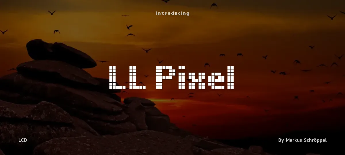 LL Pixel font preview