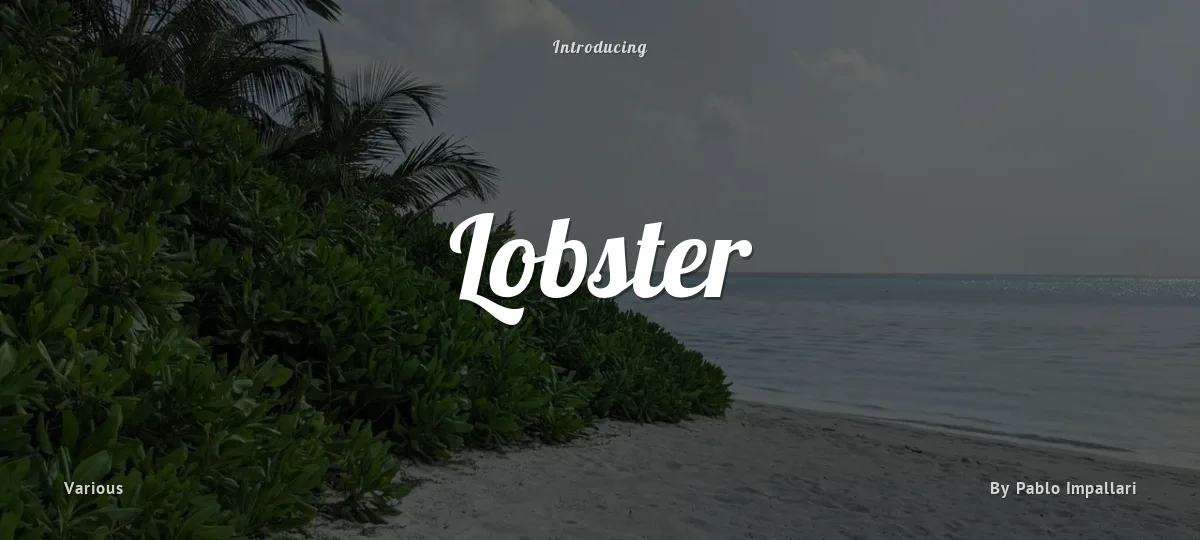 Lobster font preview