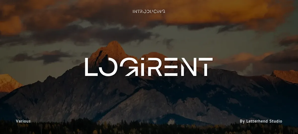 Logirent font preview