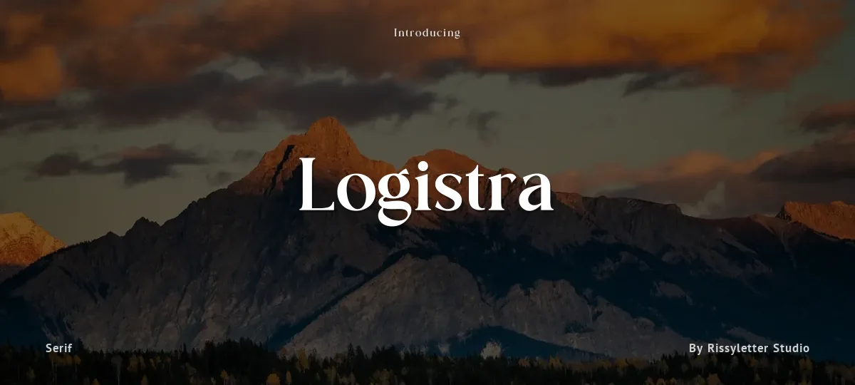 Logistra font preview