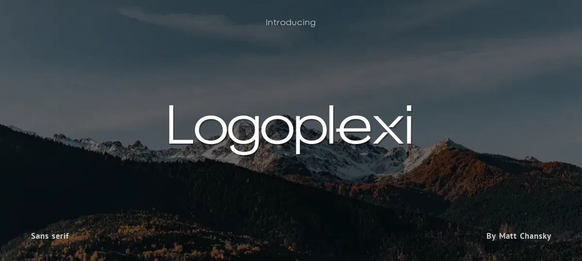 Logoplexi font preview