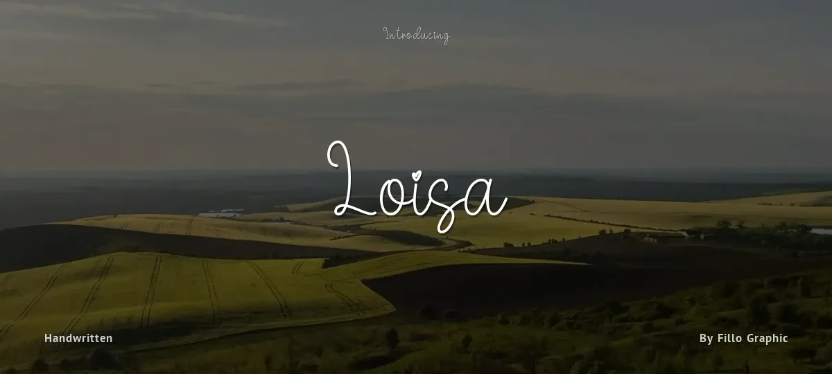 Loisa font preview
