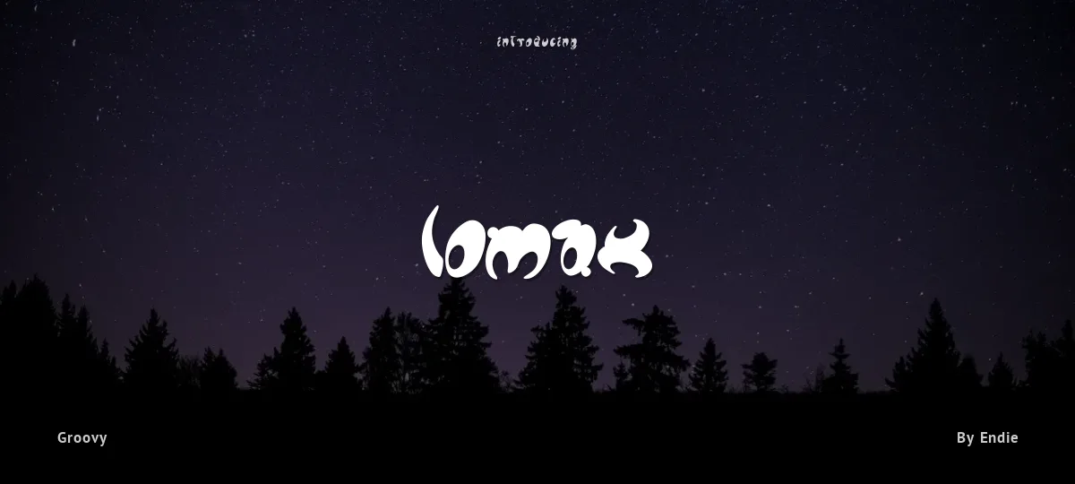 Lomax font preview