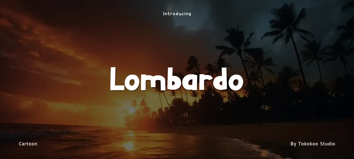 Lombardo font preview
