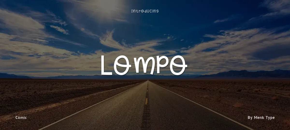 Lompo font preview
