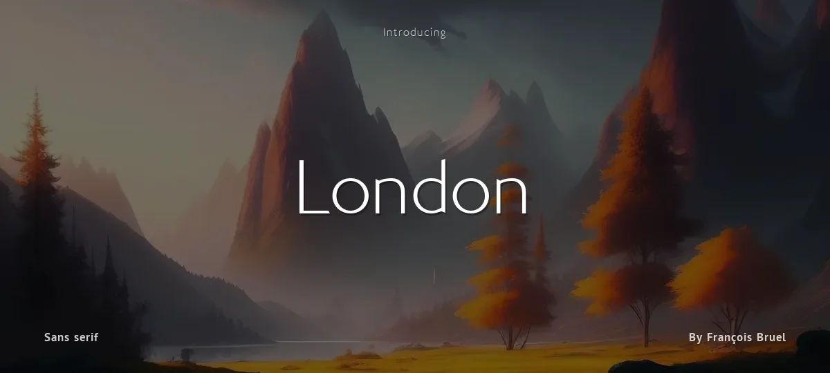 London font preview