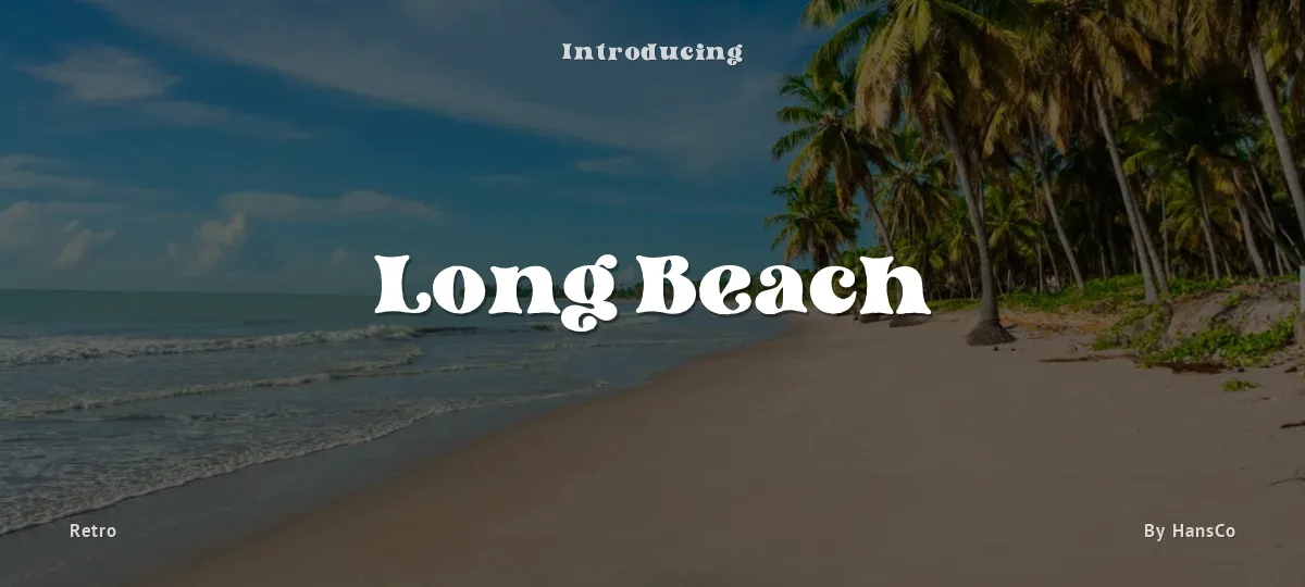 Long Beach font preview