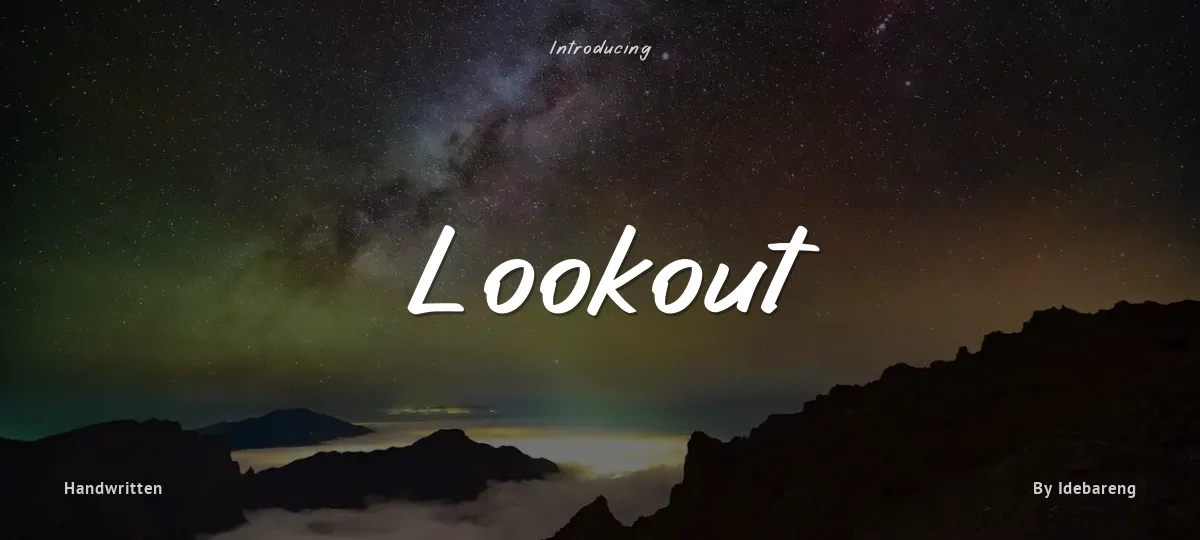 Lookout font preview