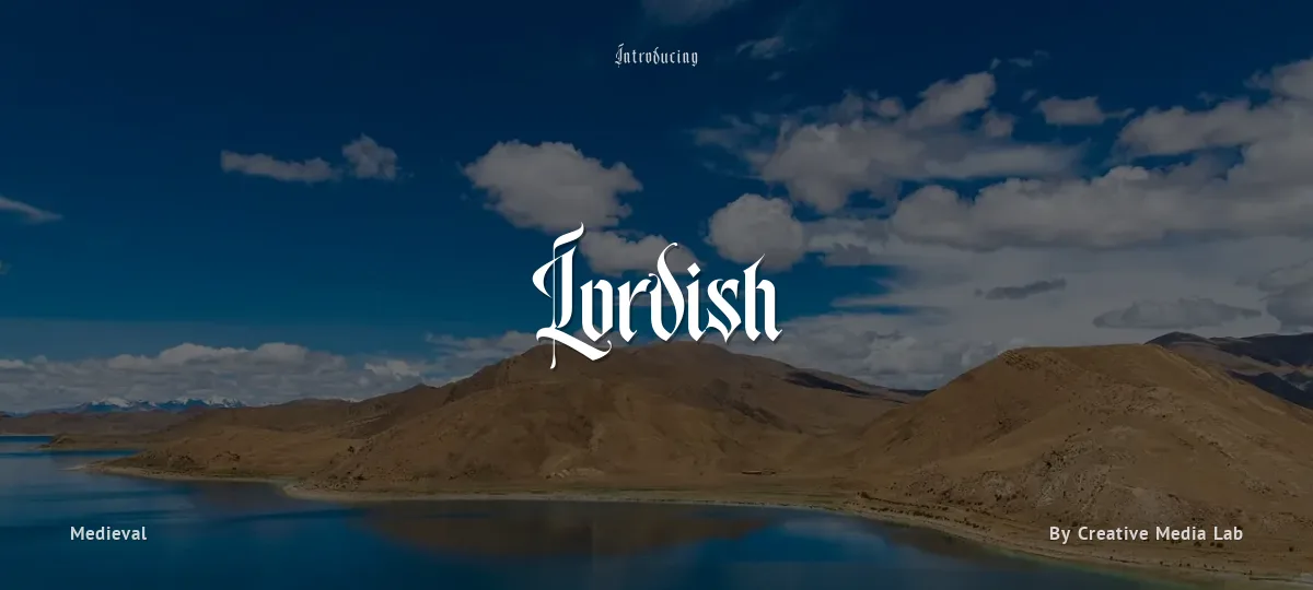 Lordish font preview