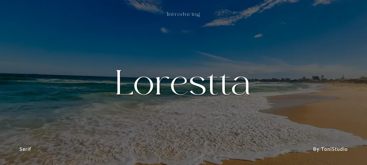 Lorestta font preview