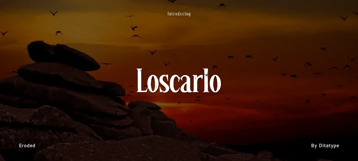 Loscarlo font preview