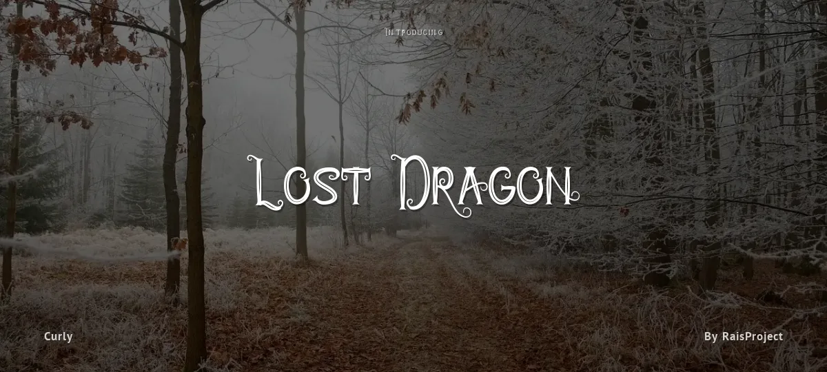 Lost Dragon font preview