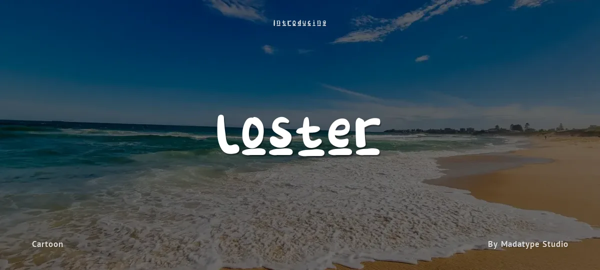 Loster font preview