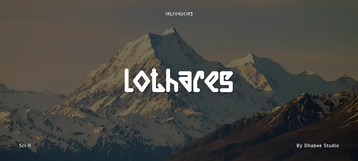 Lothares font preview