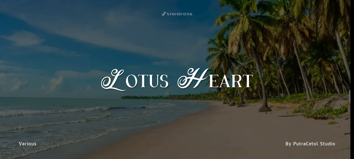 Lotus Heart font preview