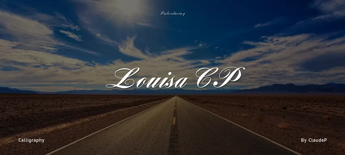 Louisa CP font preview