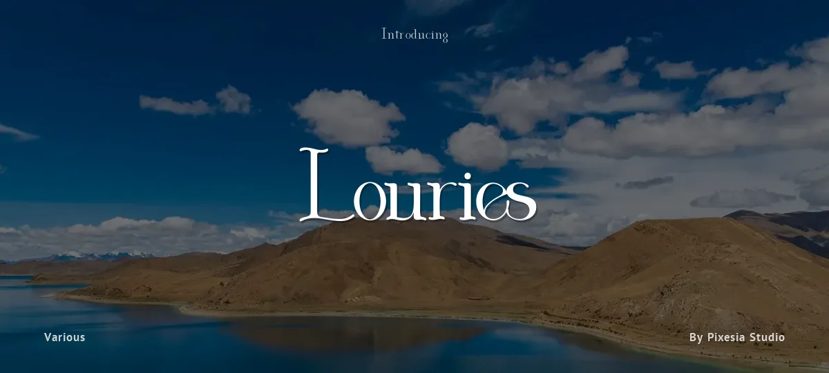 Louries font preview