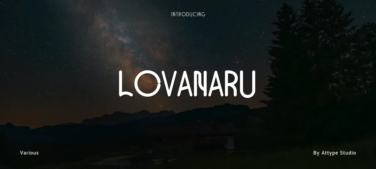 Lovanaru font preview