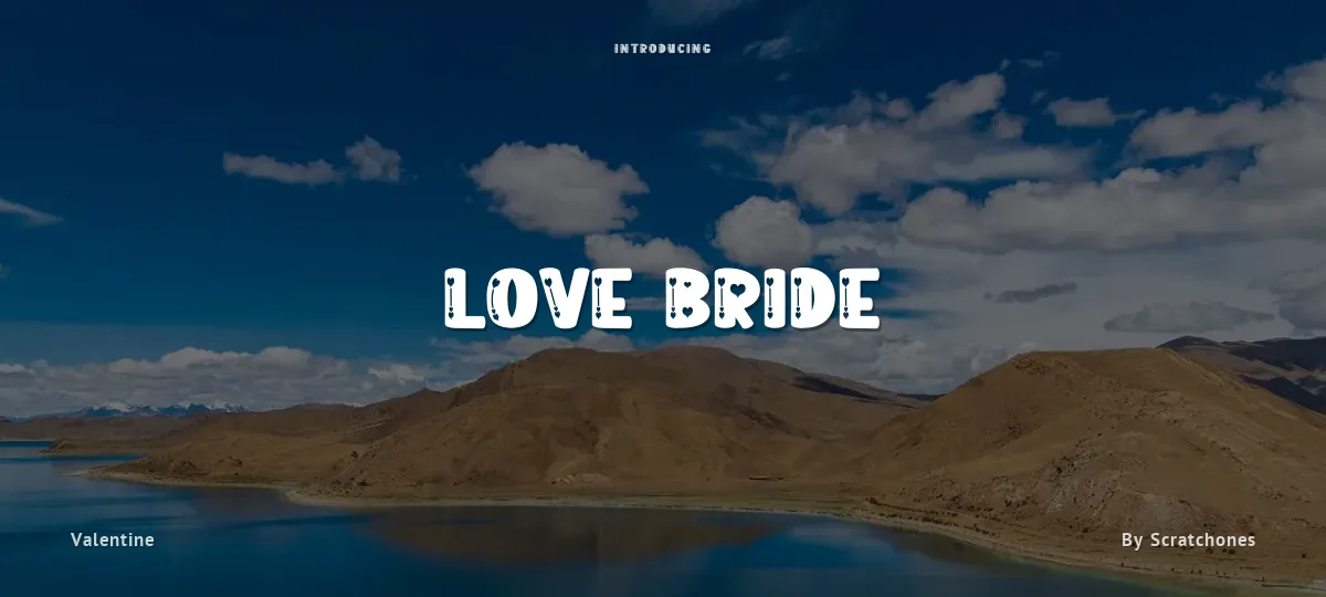 Love Bride font preview