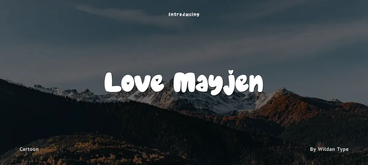 Love Mayjen font preview