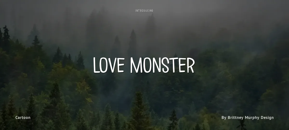 Love Monster font preview