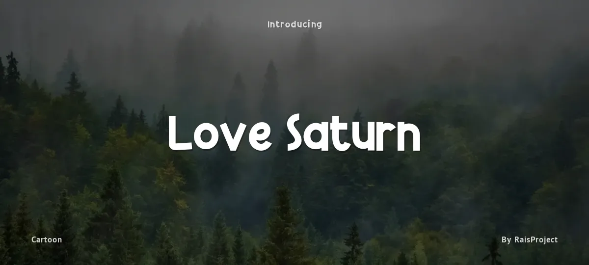 Love Saturn font preview