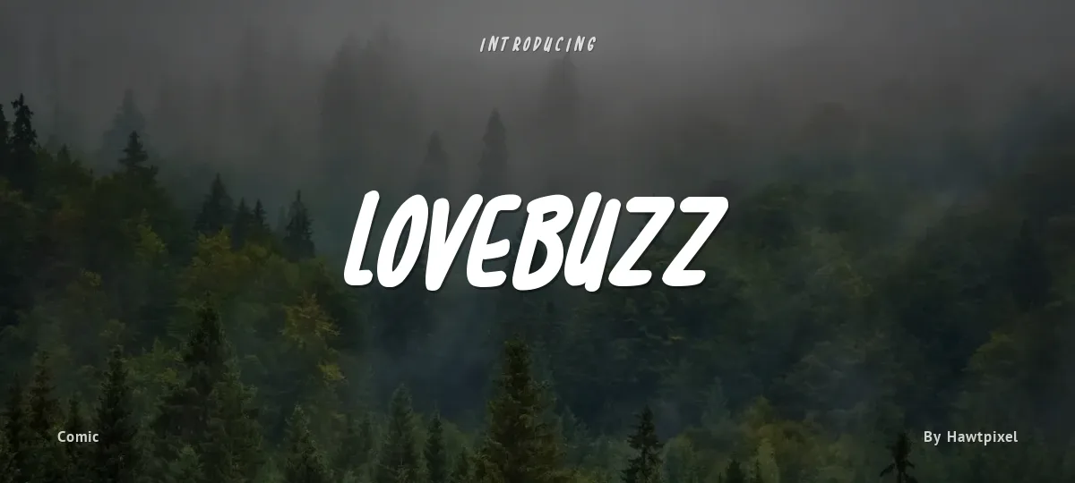 Lovebuzz font preview