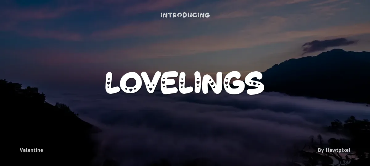 Lovelings font preview