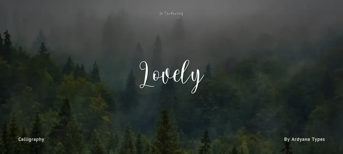 Lovely font preview