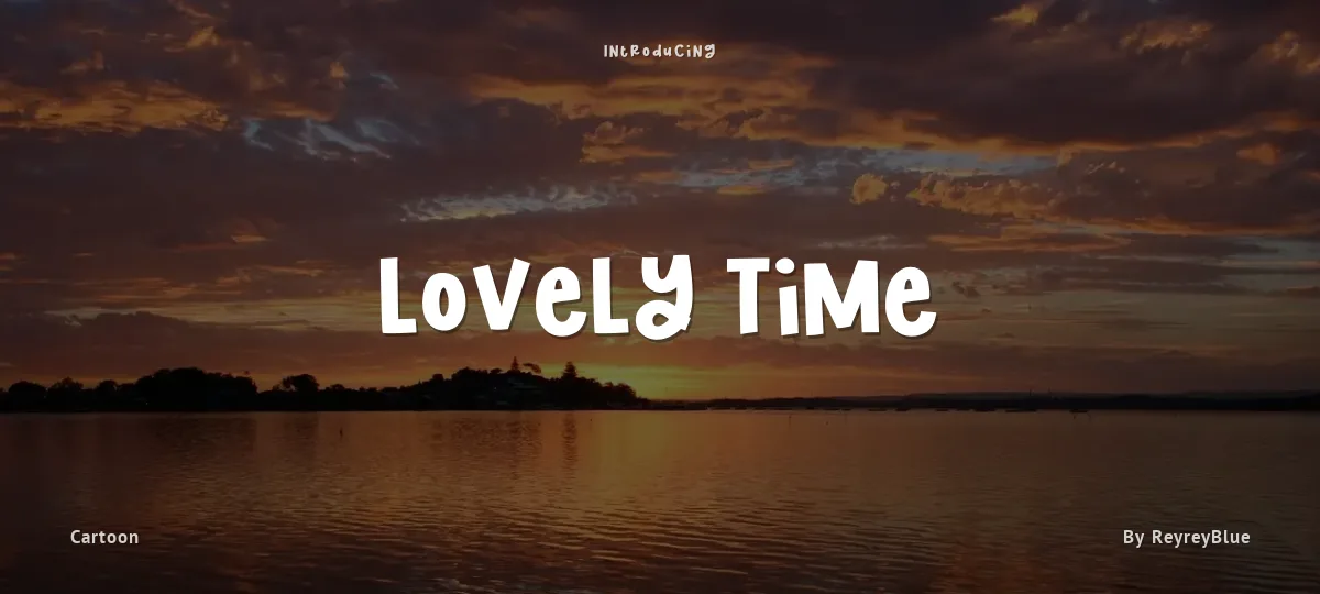 Lovely Time font preview