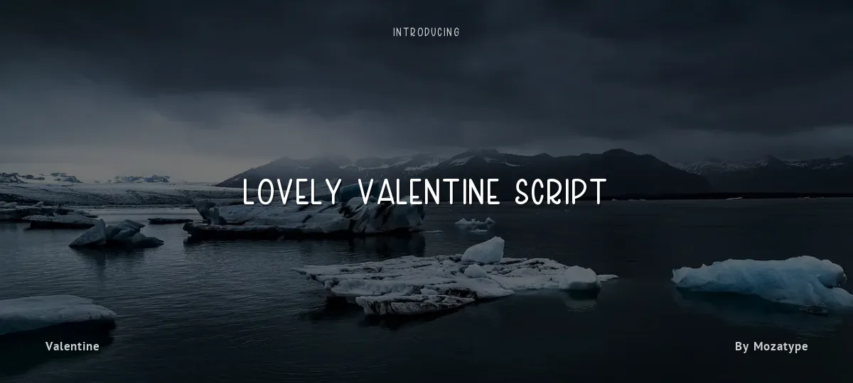Lovely Valentine Script font preview