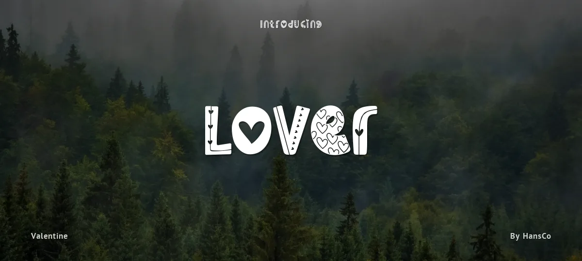 Lover font preview