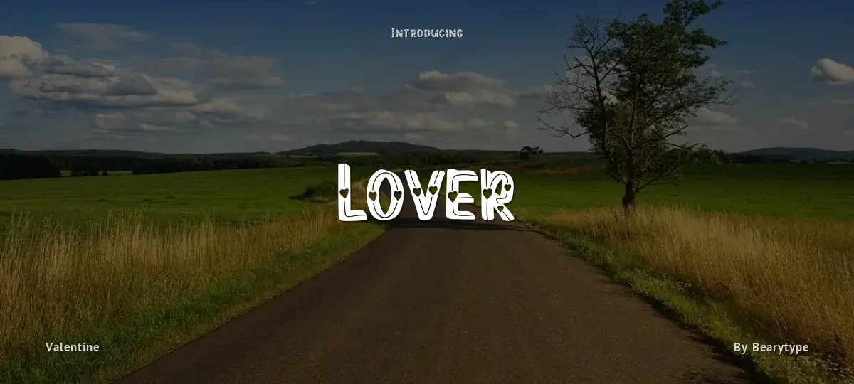 Lover font preview