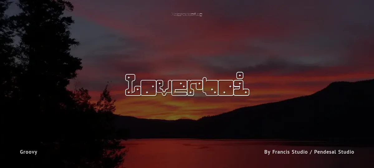 Loverboi font preview