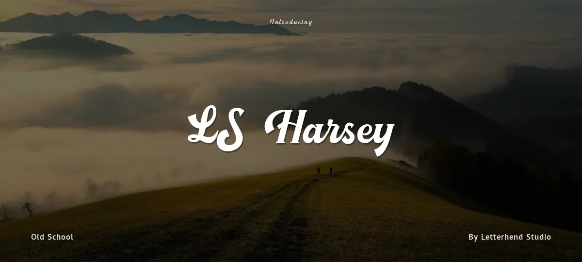 LS Harsey font preview