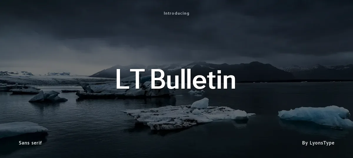 LT Bulletin font preview