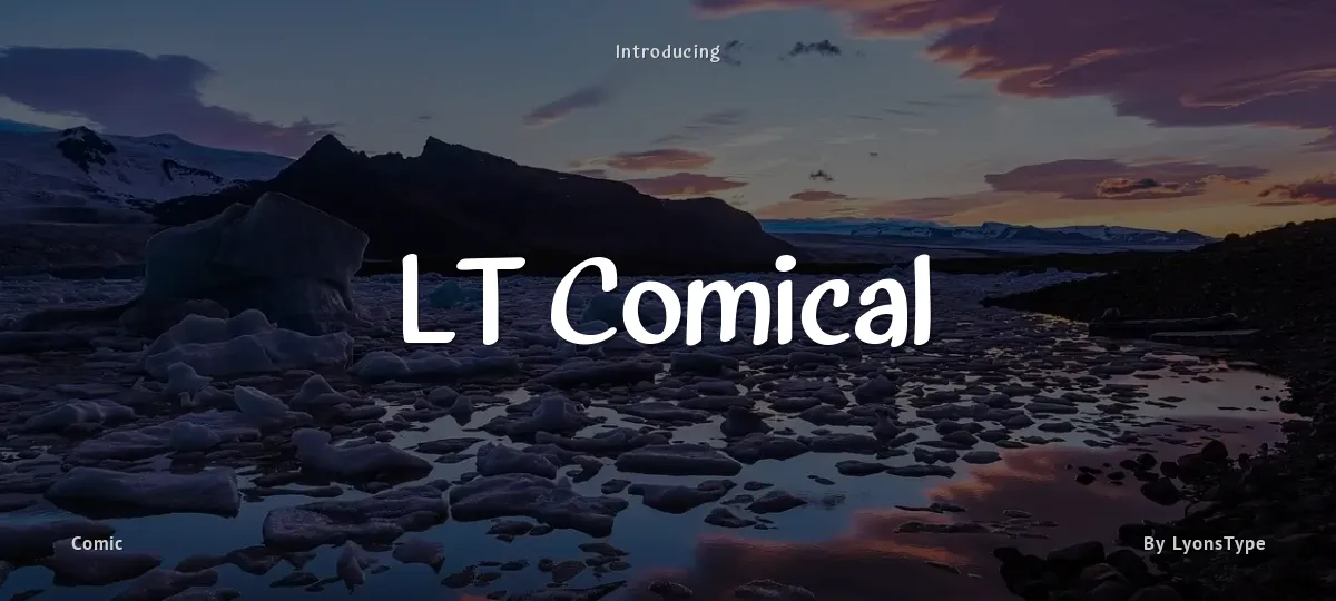 LT Comical font preview