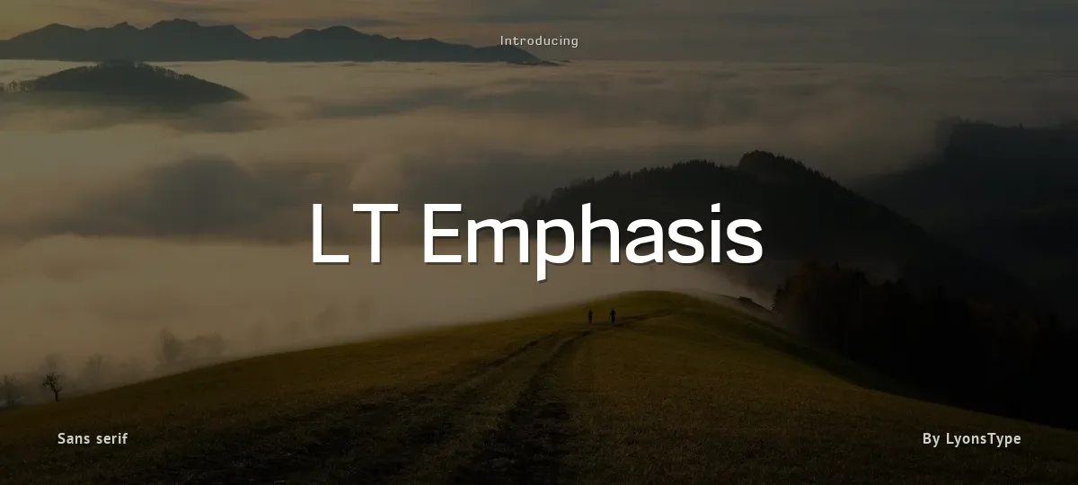 LT Emphasis font preview