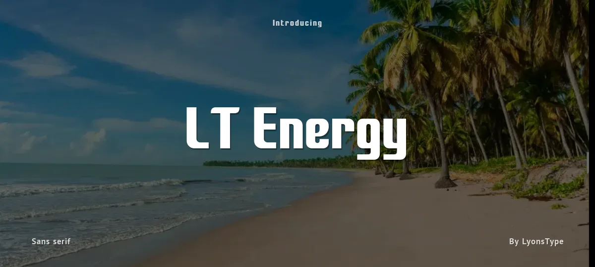 LT Energy font preview