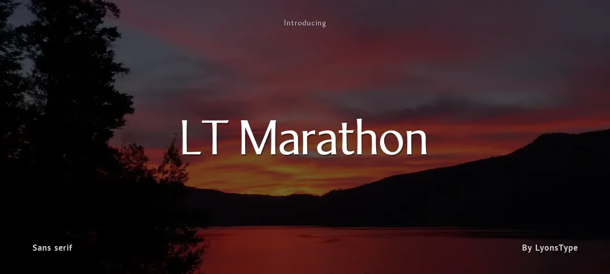 LT Marathon font preview