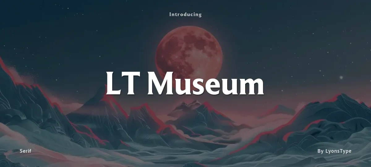 LT Museum font preview