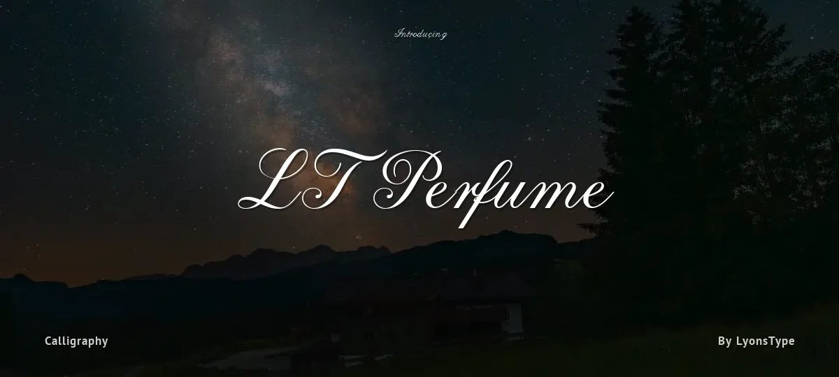 LT Perfume font preview