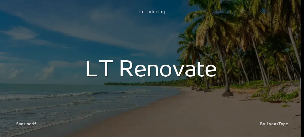 LT Renovate font preview