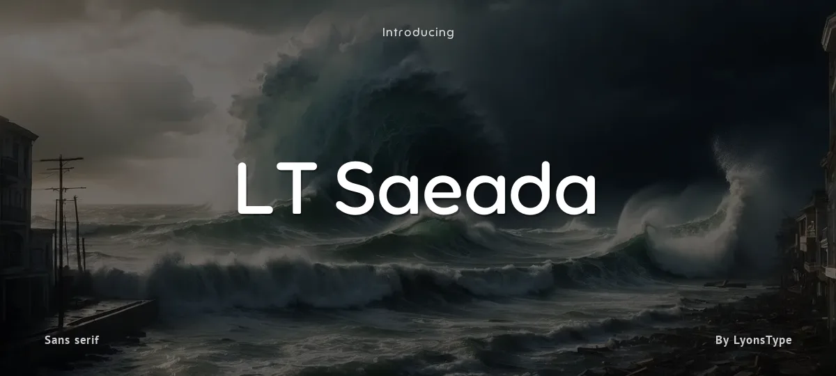 LT Saeada font preview