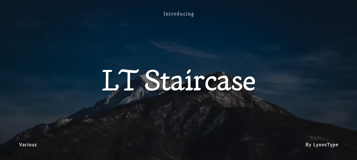 LT Staircase font preview