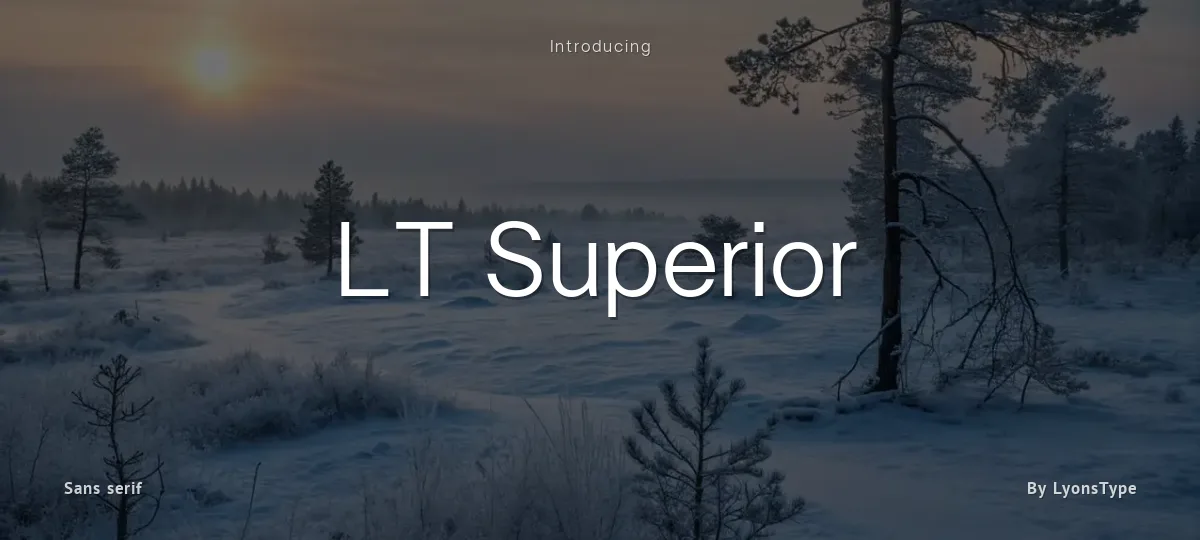 LT Superior font preview