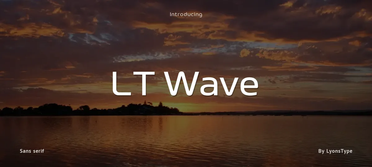 LT Wave font preview