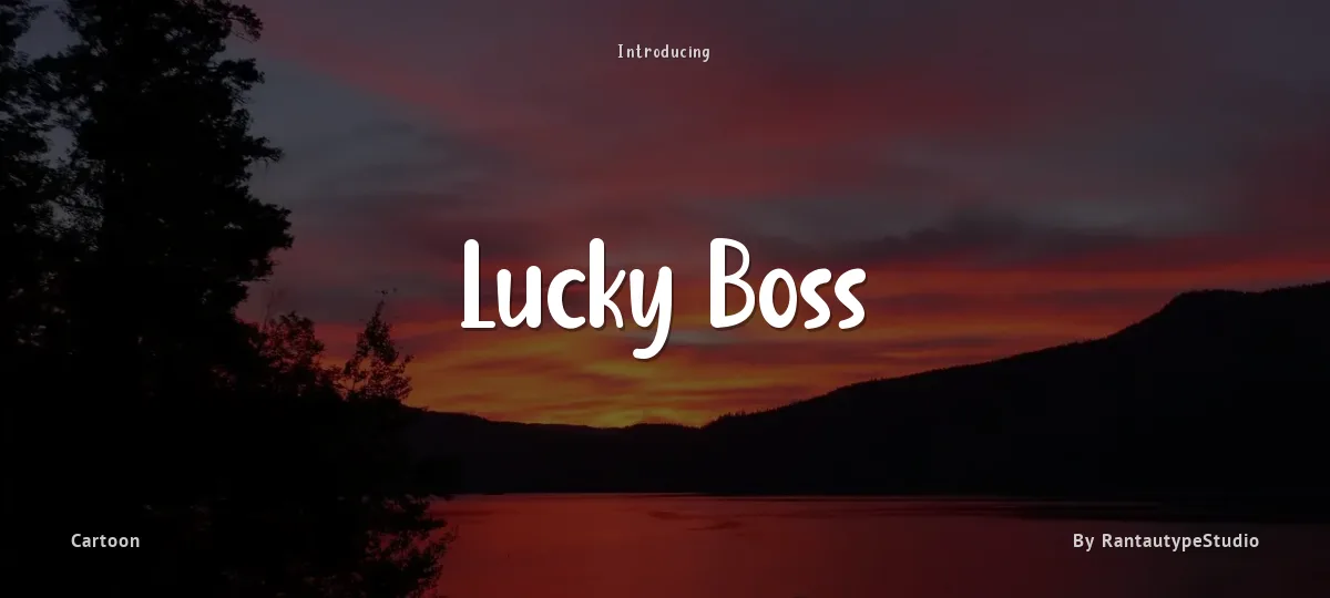 Lucky Boss font preview
