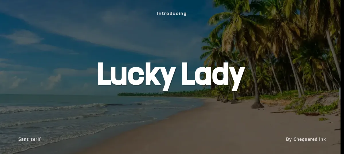 Lucky Lady font preview