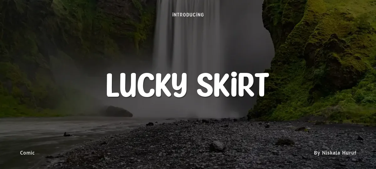 Lucky Skirt font preview